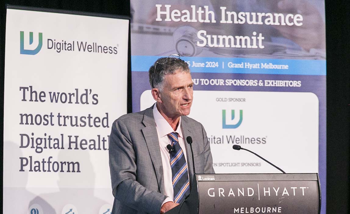 Chairing Day One of the Health Insurance Summit in Melbourne June 2024 Christopher Zinn CEO PHIIA Image